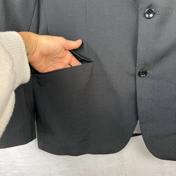 Marc Ecko Multi Task Suit Jacket Blazer Mens 44L Double Vent Professional Office - Picture 2 of 16